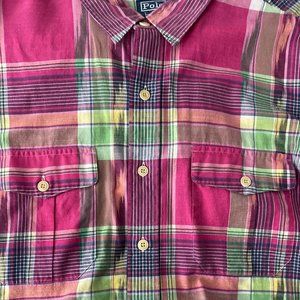 Mens POLO Ralph Lauren Button Up Shirt CRAZY COLOR